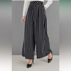 Elegant Striped Wide-Leg Women's Pants